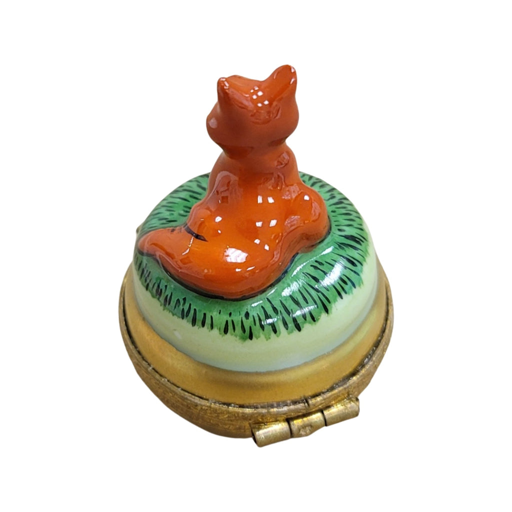 Mini Fox Porcelain Art Object for Collectors, view 3