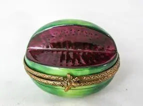 Mini Open Watermelon Retired Porcelain Limoges Box, view 2