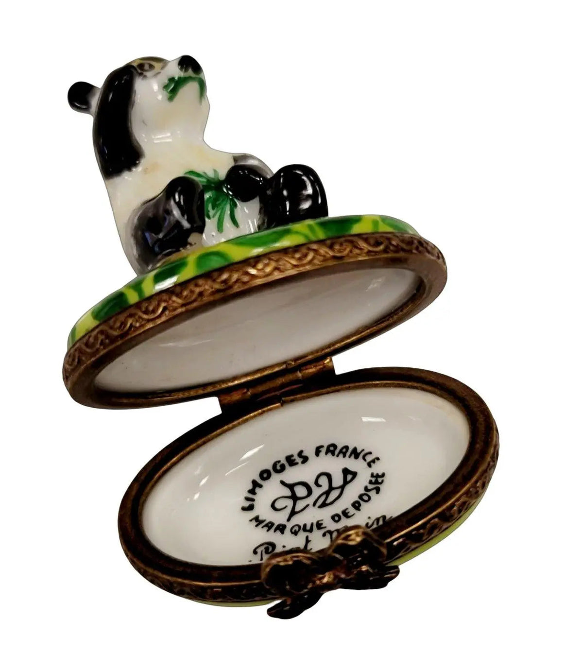 Mini Panda Bear Limoges Box for Collectors, view 2