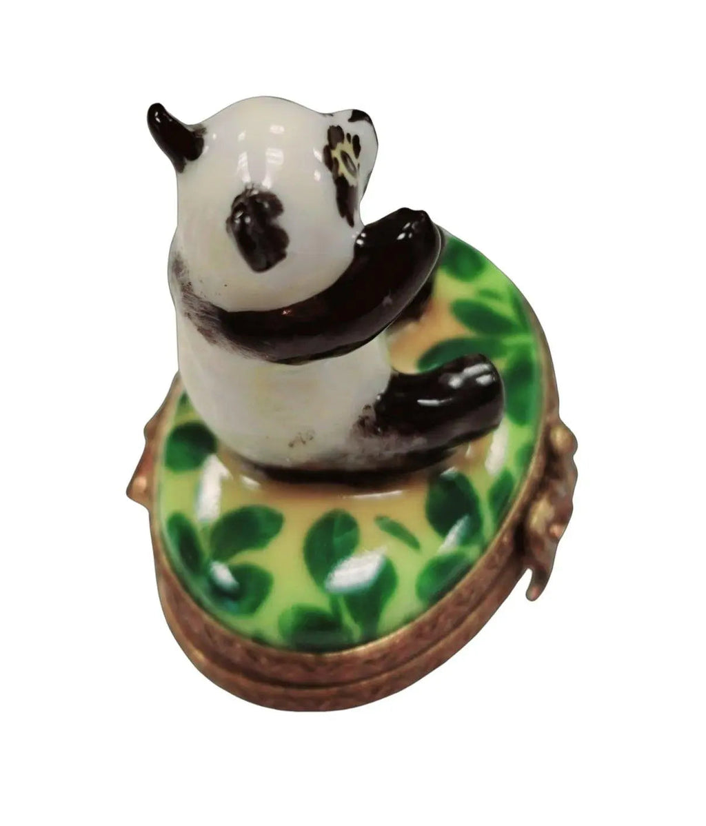 Mini Panda Bear Limoges Box for Collectors, view 6
