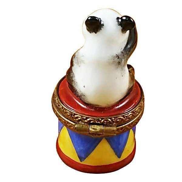 Small Panda on Round Base Limoges Box 1, view 3