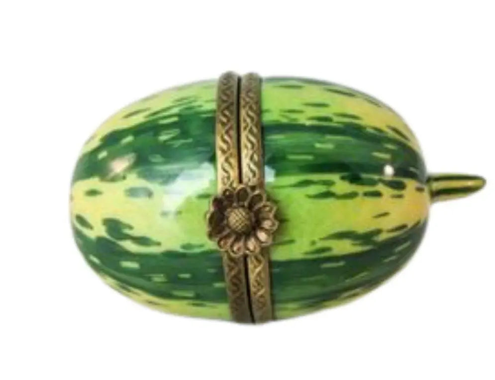 Mini Watermelon Retired Porcelain Limoges Porcelain Art Object, a hand-painted Limoges porcelain gift