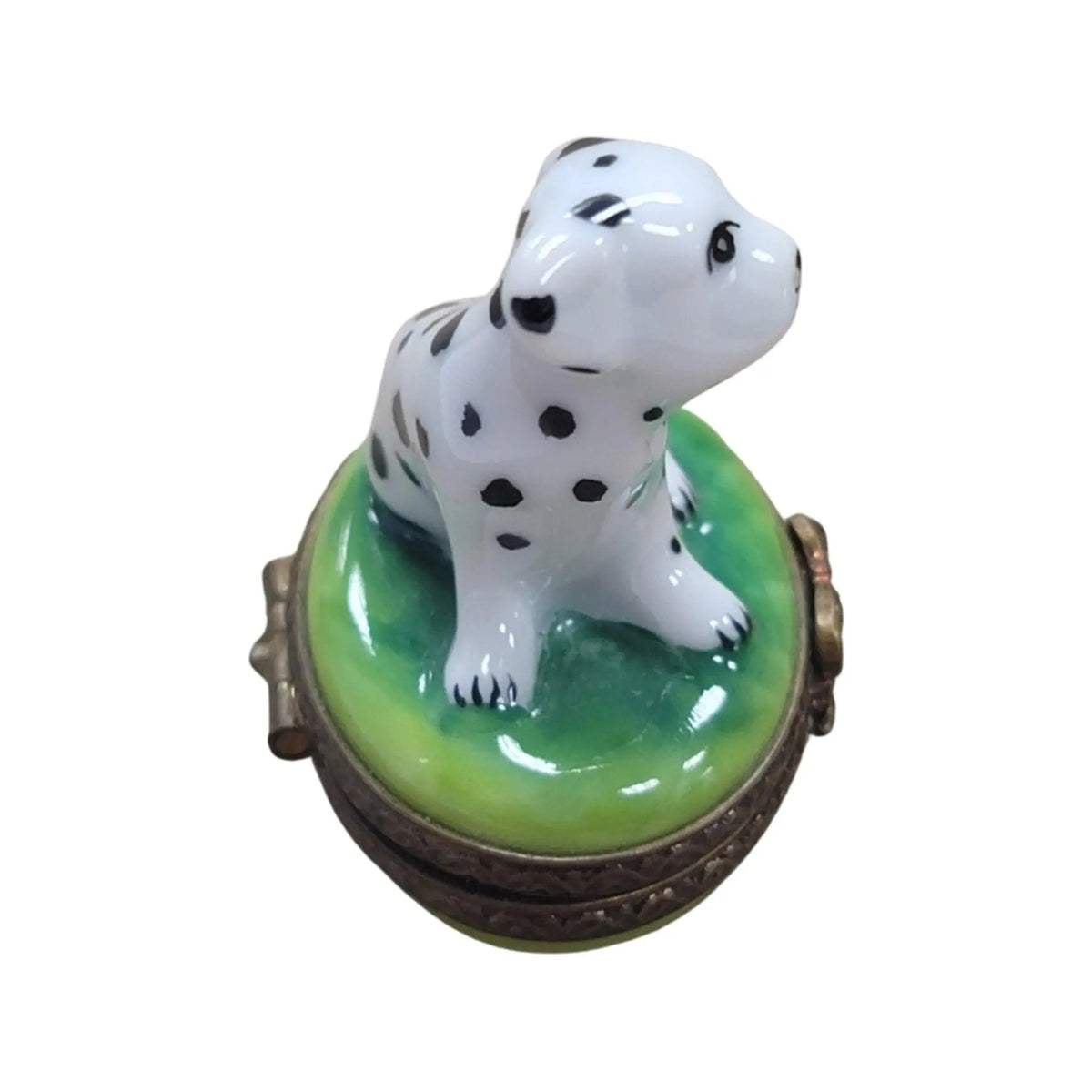 Mini Dalmation Dog Limoges Box Figurine, view 4