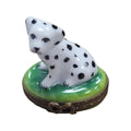 Limoges Boutique presents the Mini Dalmation Dog, a genuine Limoges box painted by hand in France