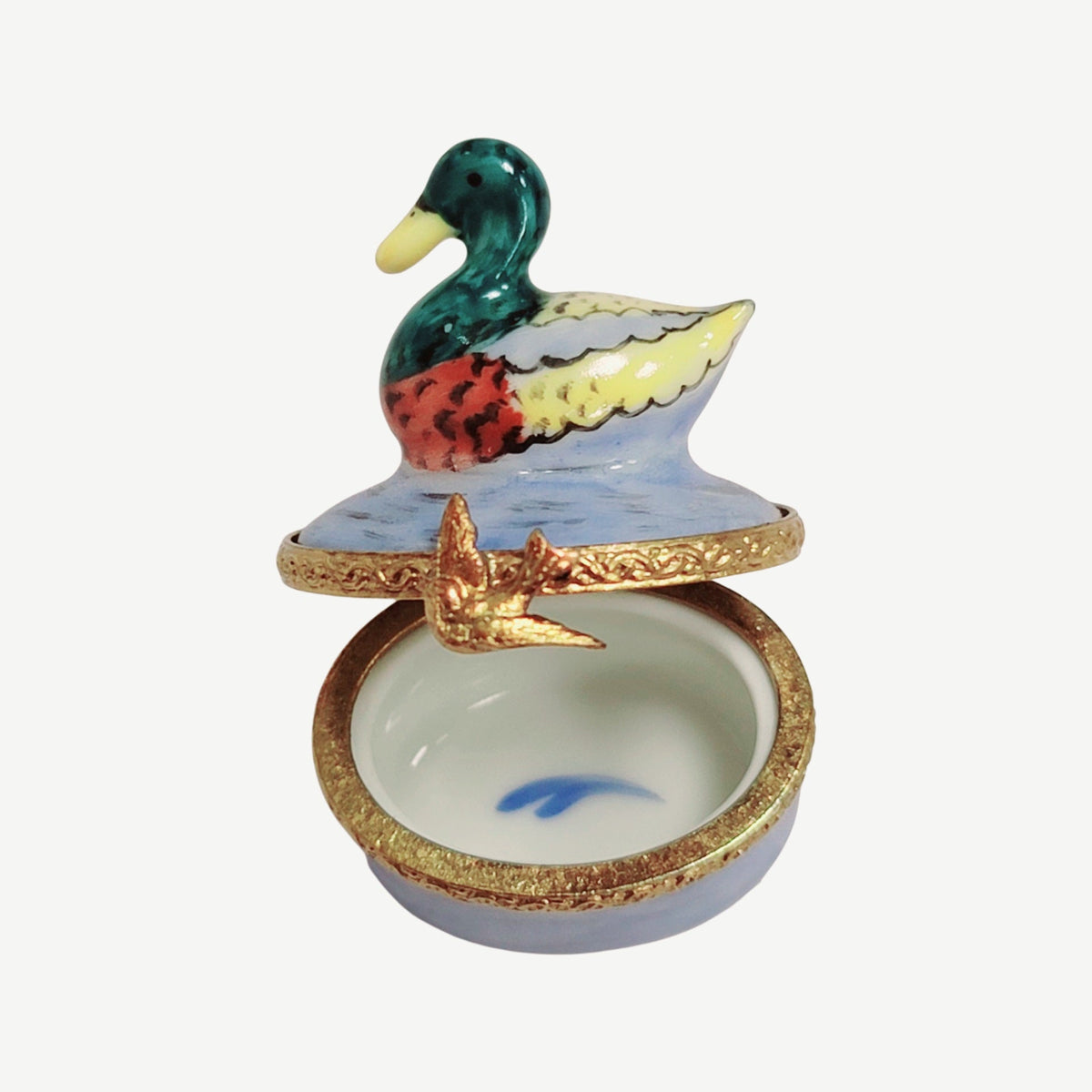 Mini Mallard Duck Limoges Box for Collectors' Gift, view 2