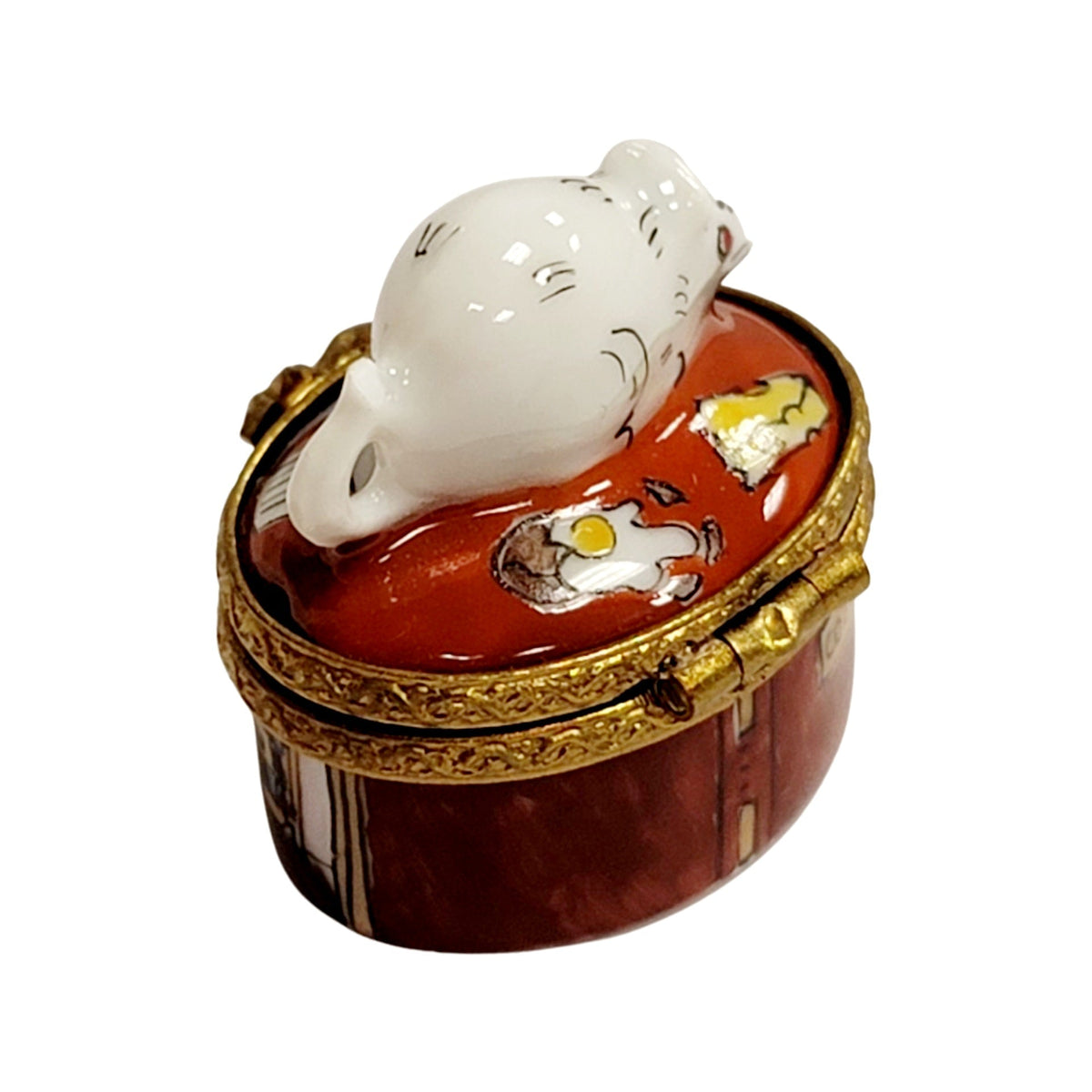 Mini Mouse in House Limoges Box Figurine, view 3
