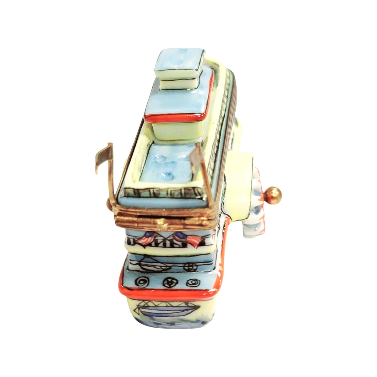 Mississippi River Boat Limoges Box Figurine for Collectors, view 7