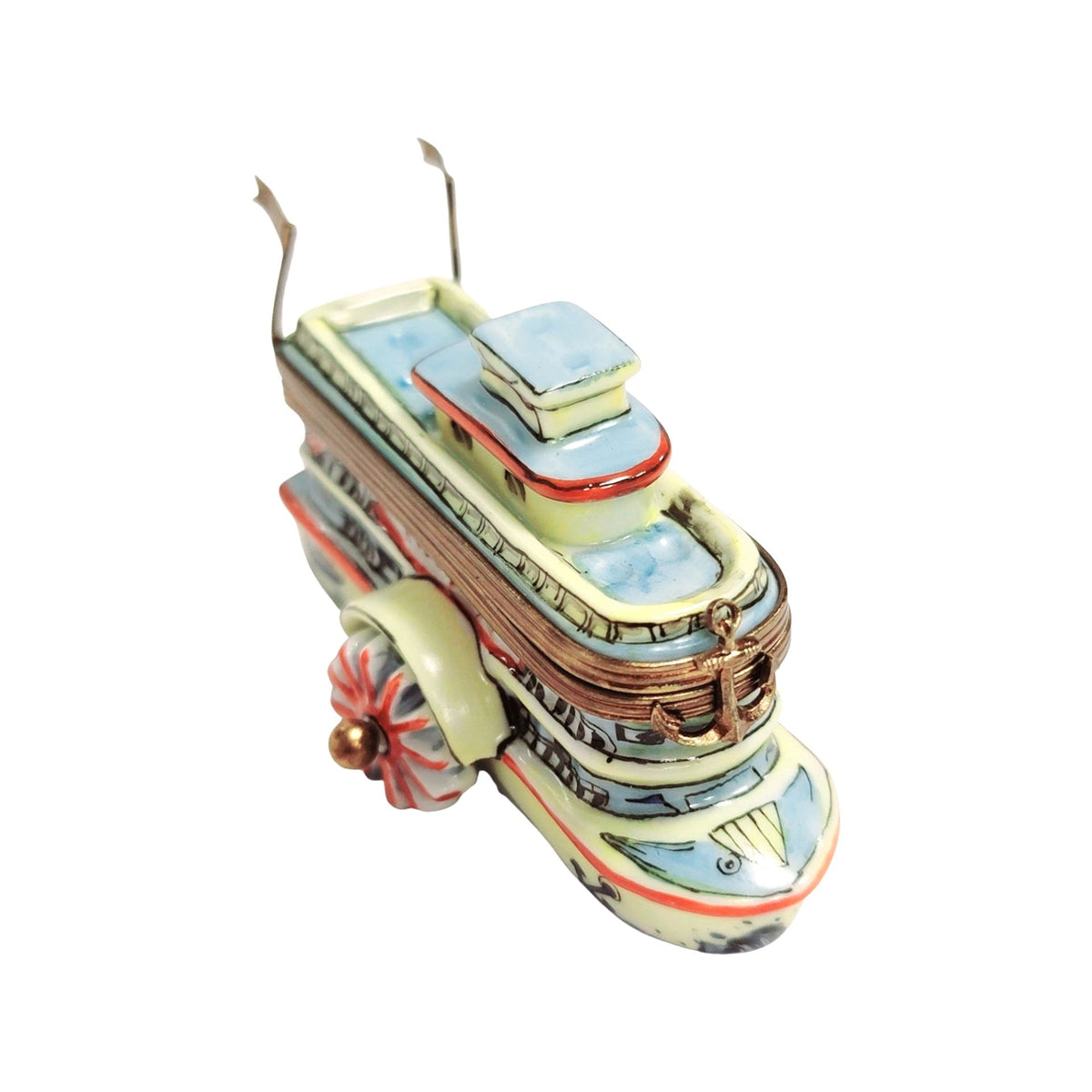 Mississippi River Boat Limoges Box Figurine for Collectors, view 8