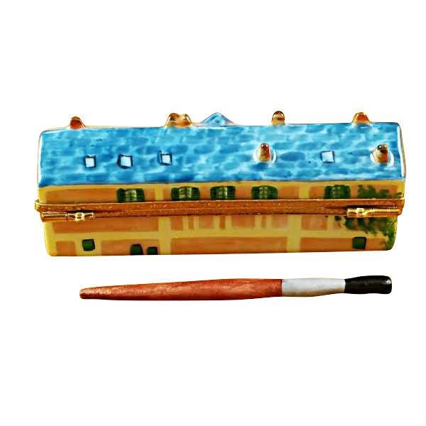 Monet's Residence at Giverny Limoges Box w/ Removable Brush, view 3