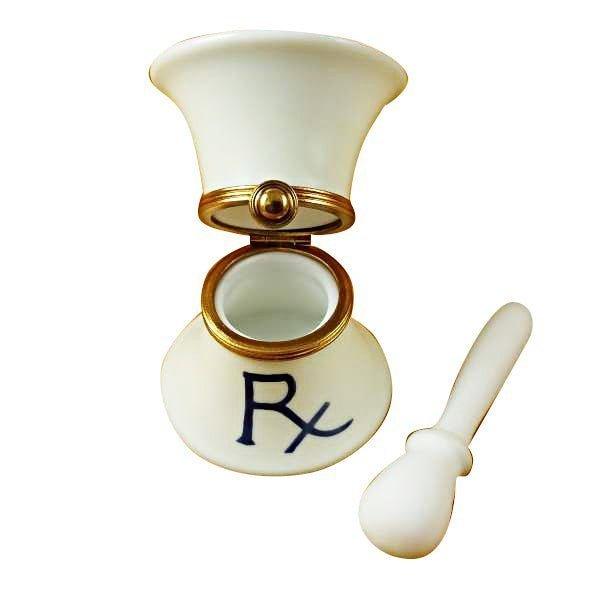 Mortar And Pestle Limoges Box For Medicine Lovers, view 2