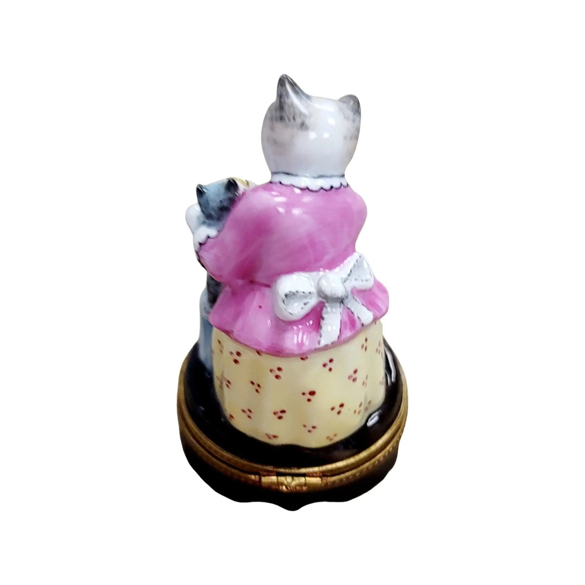 Gift idea for someone who loves France: Mother Cat Feeding Baby Limoges box