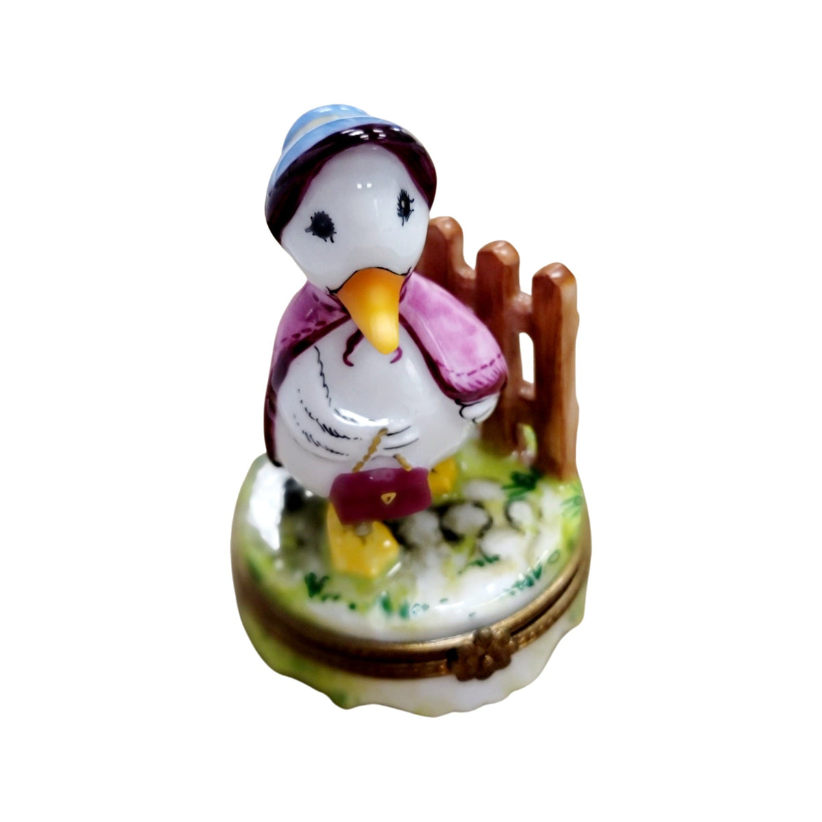 Mother Goose Limoges Box Figurine, a hand-painted Limoges porcelain gift