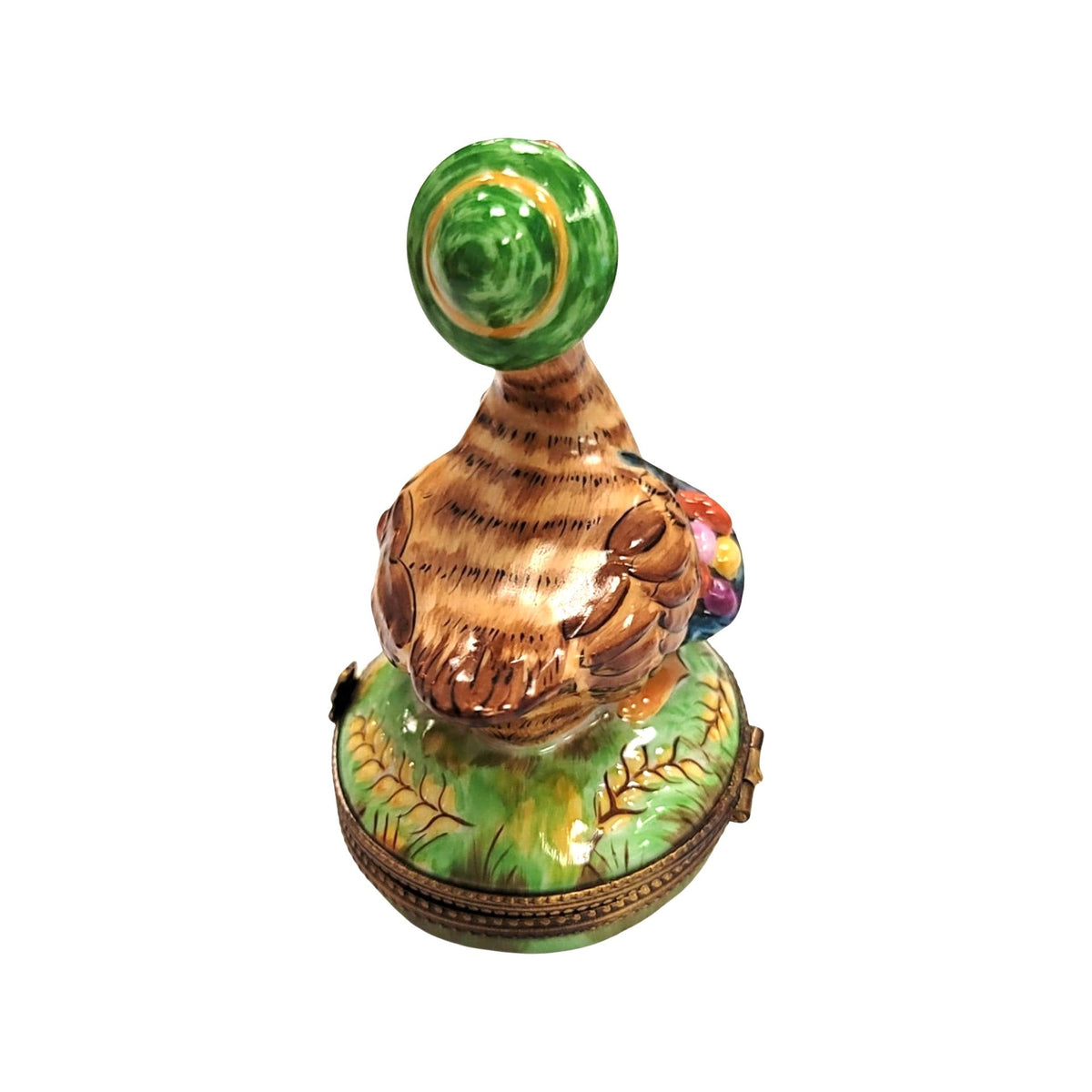 Mother Goose Green Hat Limoges Box Figurine for Decor, view 5