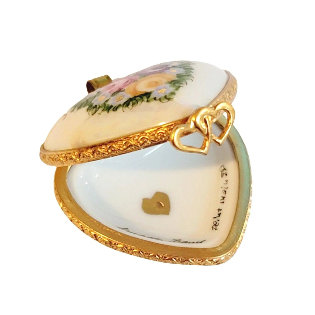 Artisan-painted Mother Sweetheart Pendant for Her Limoges box from France, a cherished collectible