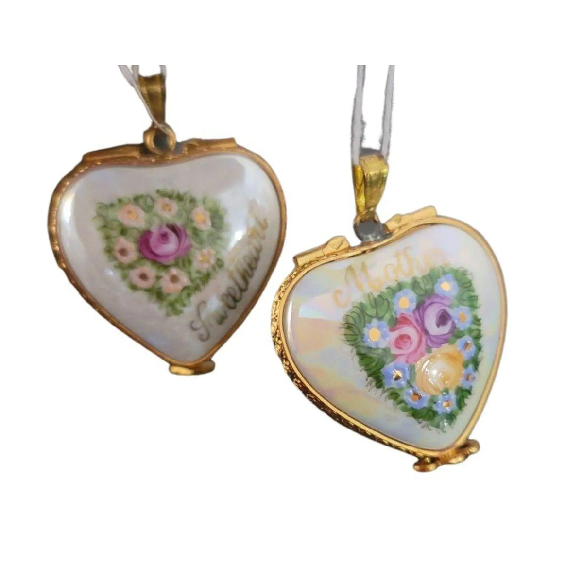 The painter's artistry shows on this Mother Sweetheart Pendant for Her Limoges box