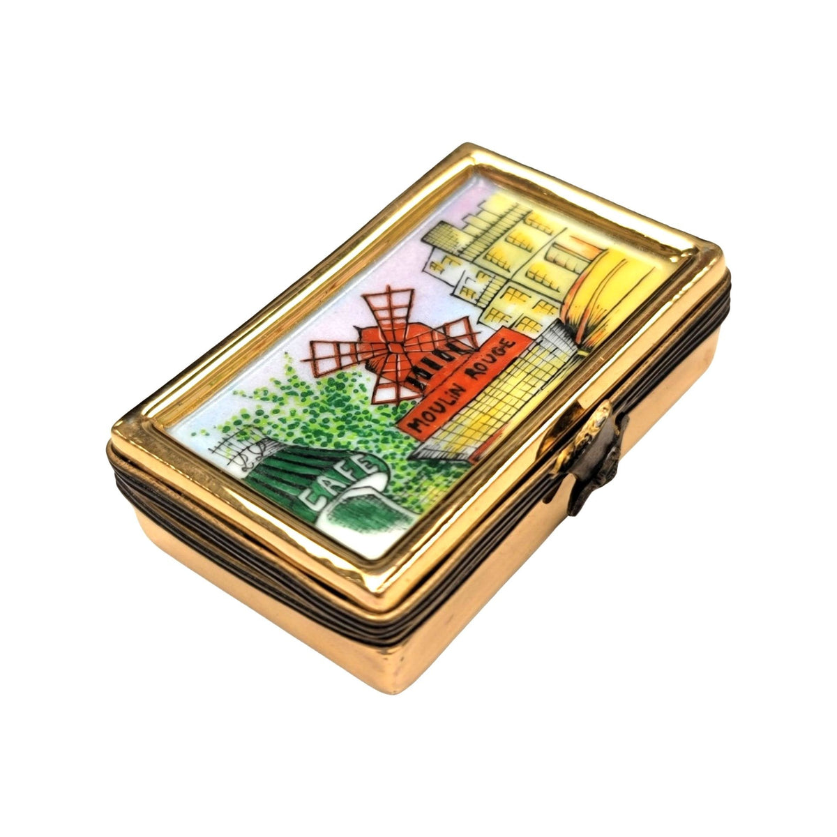 Moulin Rouge Paris Puzzle Limoges Box Figurine Collectible, view 4