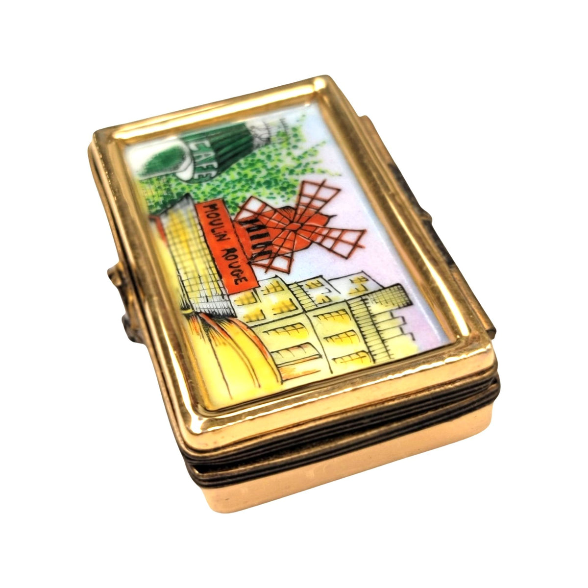 Moulin Rouge Paris Puzzle Limoges Box Figurine Collectible, view 5