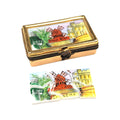 Moulin Rouge Paris Puzzle Limoges Box Figurine Collectible, a hand-painted Limoges porcelain gift