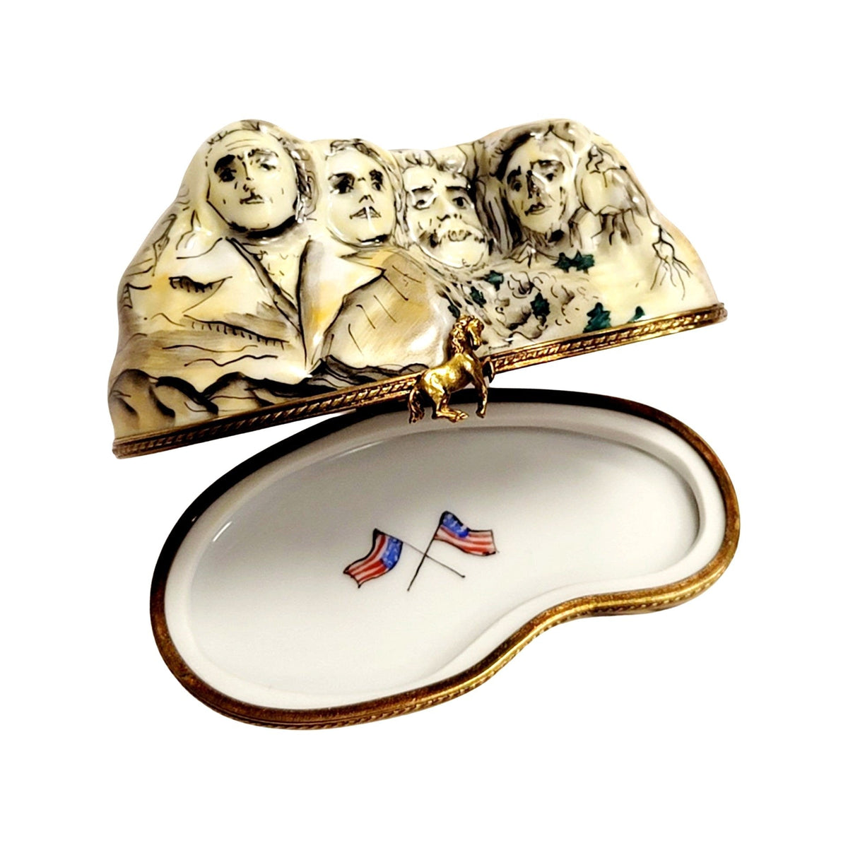 Mount Rushmore Presidents USA Limoges Box for Collectors, view 2
