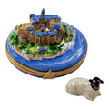 Mount Saint Michele with Removable Lamb by Rochard, an authentic French Limoges box from Limoges Boutique