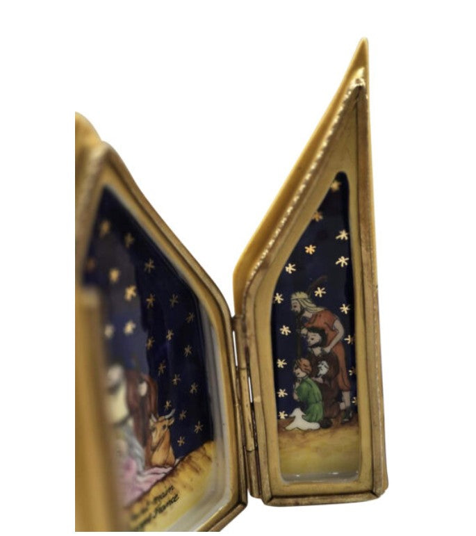Nativity Triptych Limoges Box, view 2