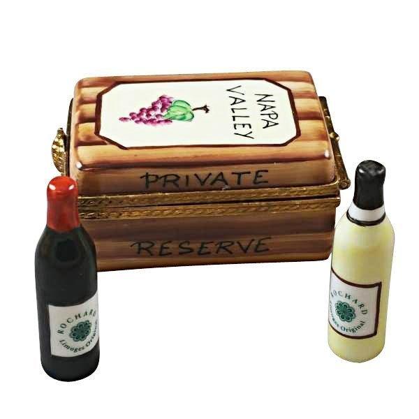 Treasured French collectible: Napa Valley Wine Crate Limoges box, painted by hand