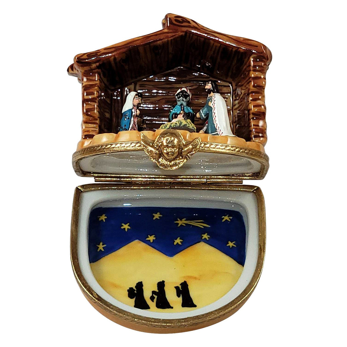 Nativity Stable Limoges Box for Holiday Decor Gift, view 2