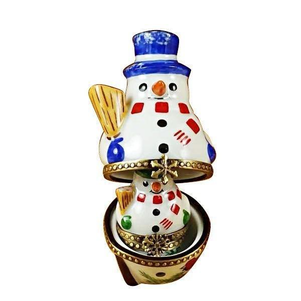 Nesting Snowman Set Limoges Box, view 3