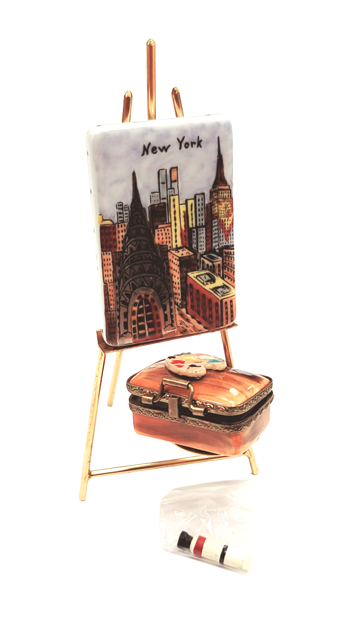New York City Easel Limoges Box Figurine, view 3