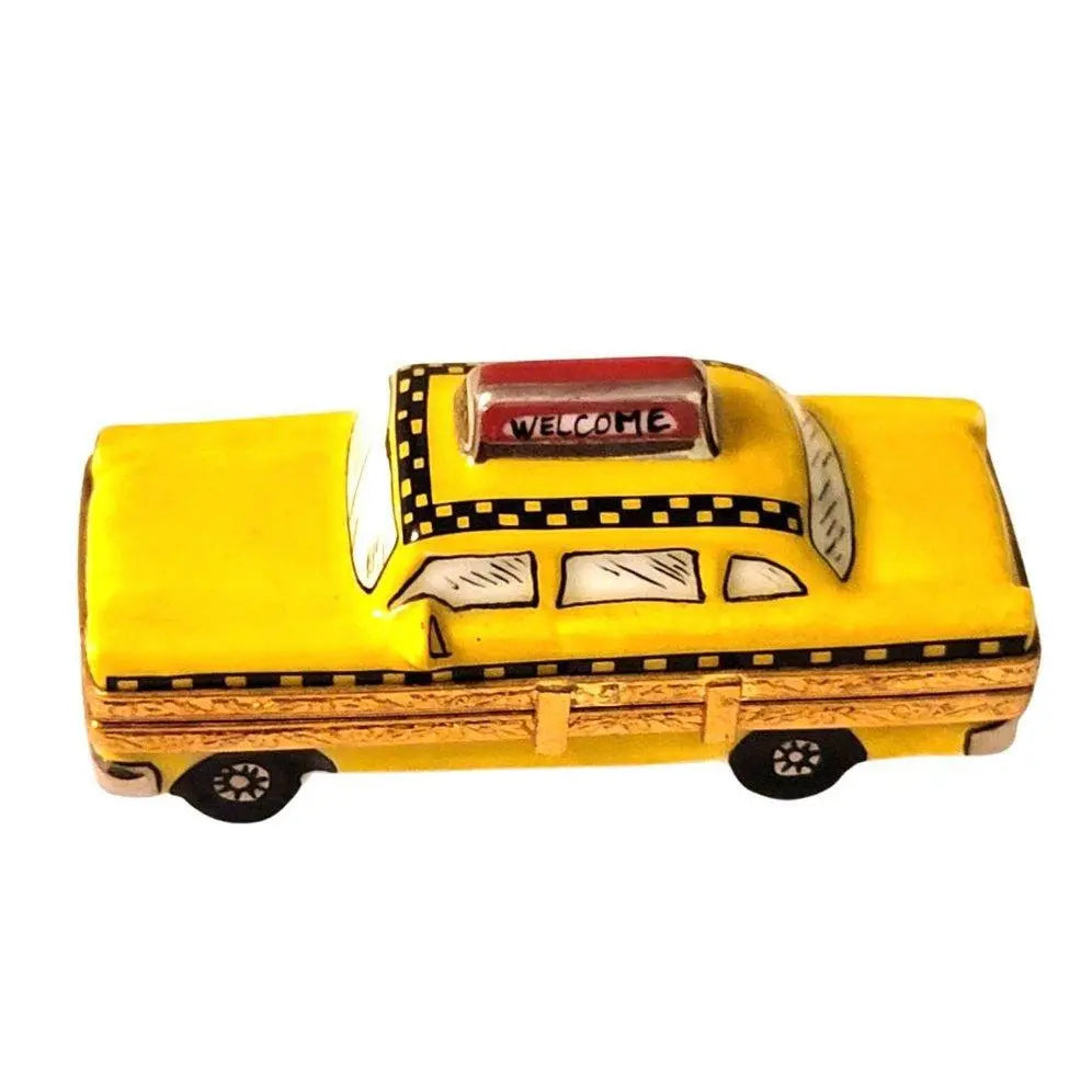 York Taxi Limoges box painted by hand in Limoges, France, a gift to treasure