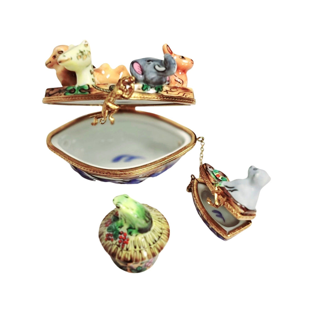 Noah's Ark Two Piece Limoges Box Figurine, view 2