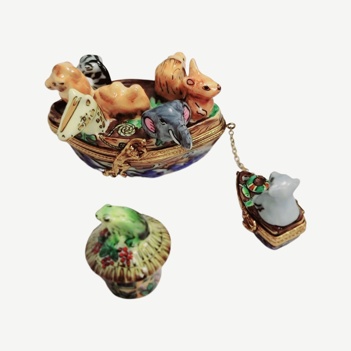 Noah's Ark Two Piece Limoges Box Figurine, view 3
