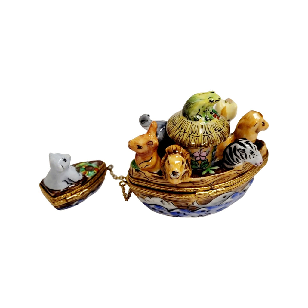 Noah's Ark Two Piece Limoges Box Figurine, view 5