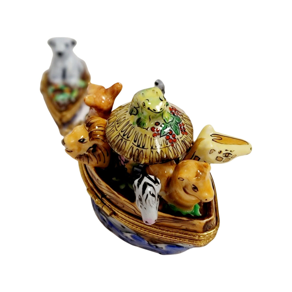 Noah's Ark Two Piece Limoges Box Figurine, view 6