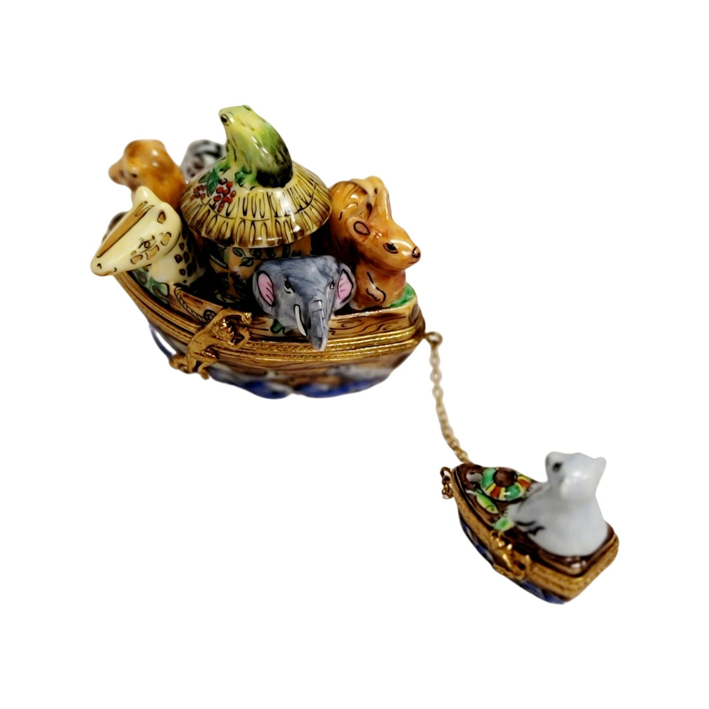 Noah's Ark Two Piece Limoges Box Figurine, view 7