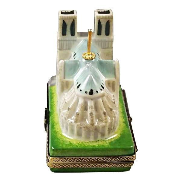 Collectible Notre Dame Limoges box with artisan brushwork