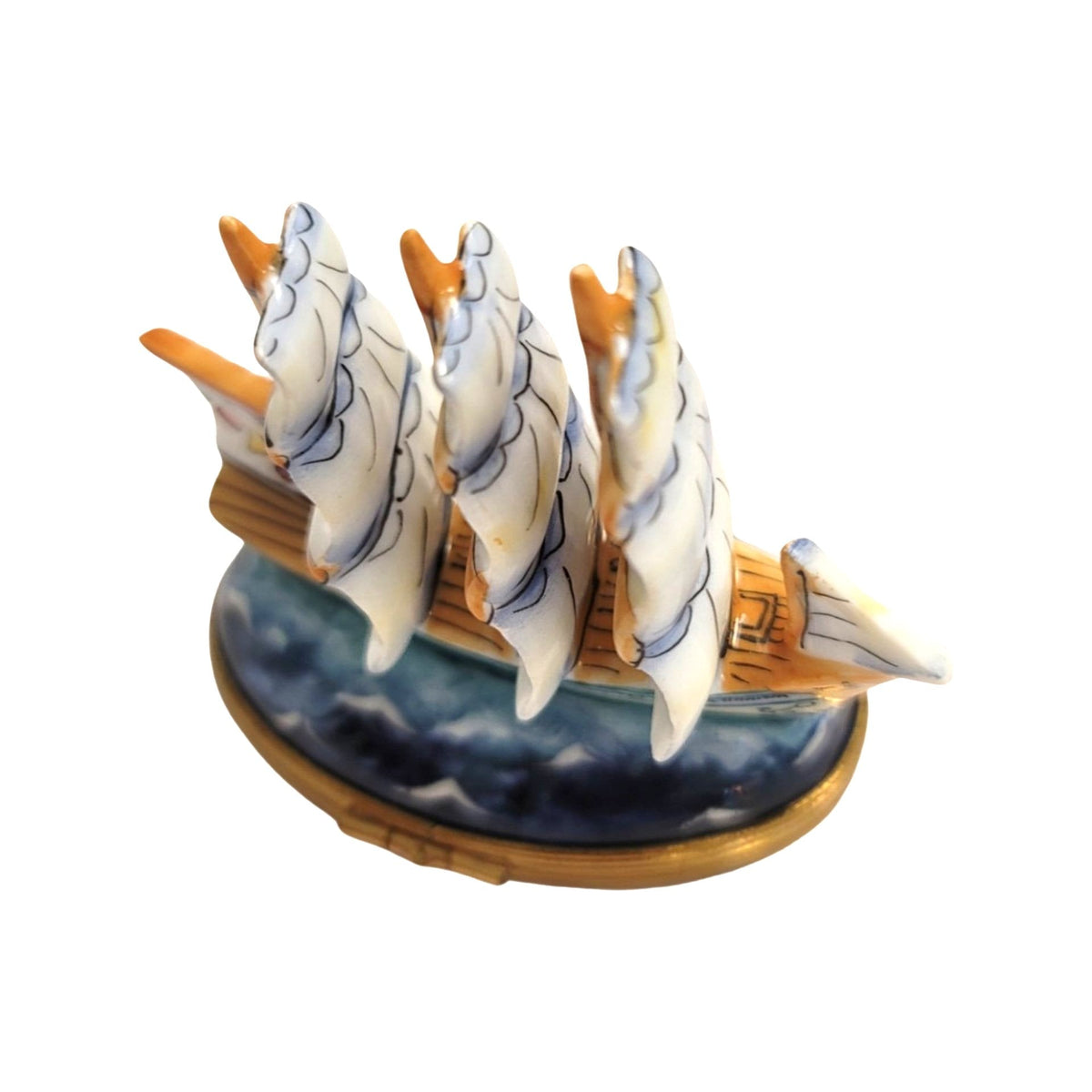 Gift idea for someone who loves France: Old Sea Ship Sails Limoges box