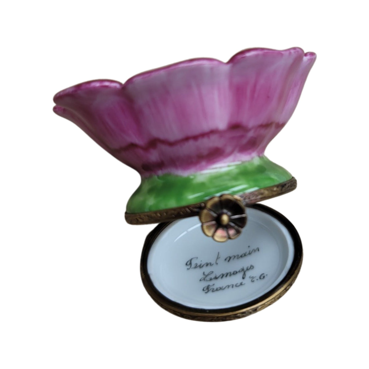 Open Flower Bud Limoges Box for Flower Lovers, view 2