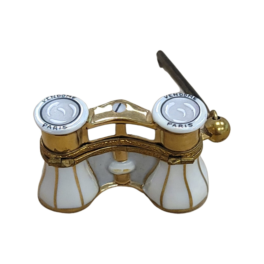 Opera House Glasses for Elegant Gifting, a hand-painted Limoges porcelain gift