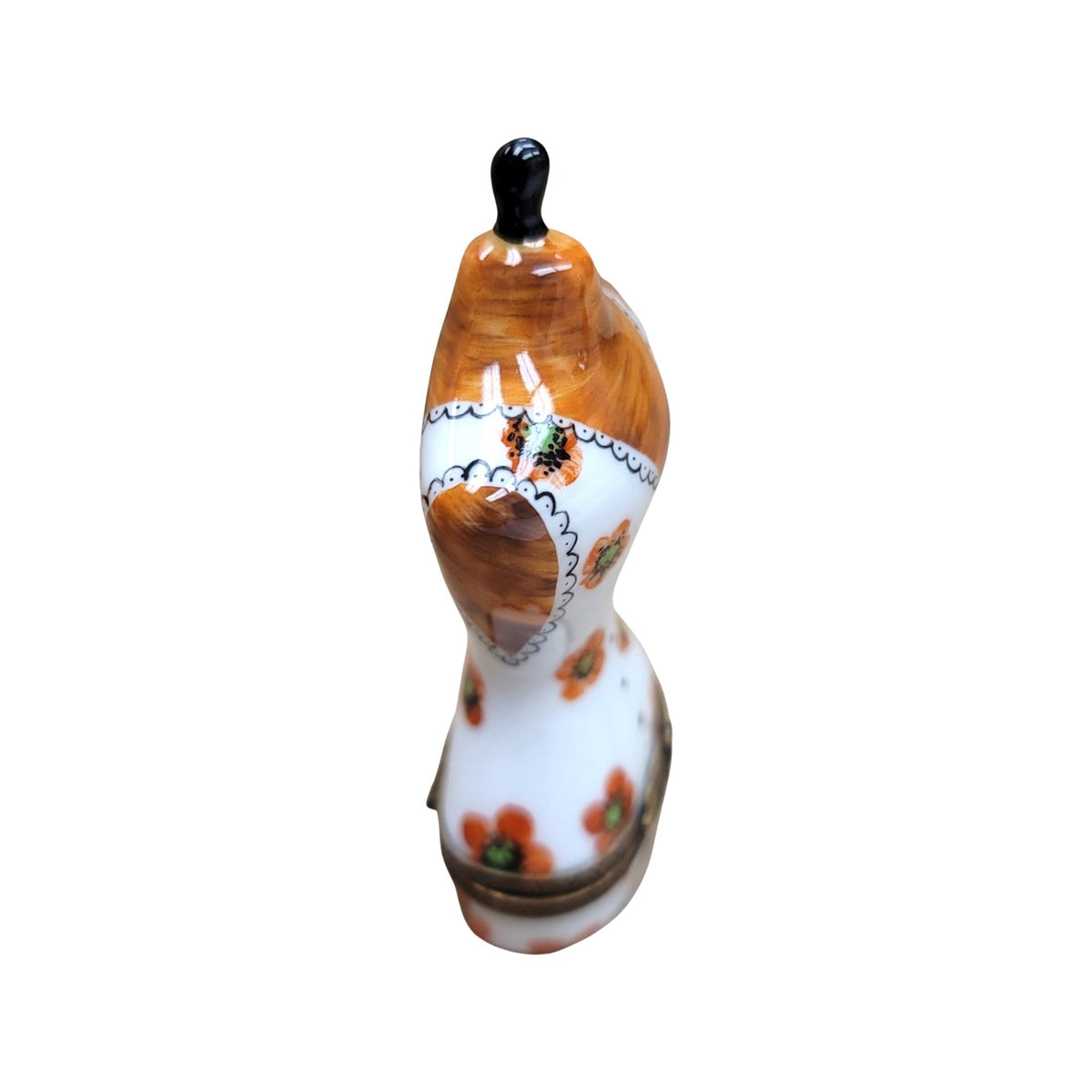 Orange Mannequin Clothing Dress Form Limoges Box Figurine, view 3