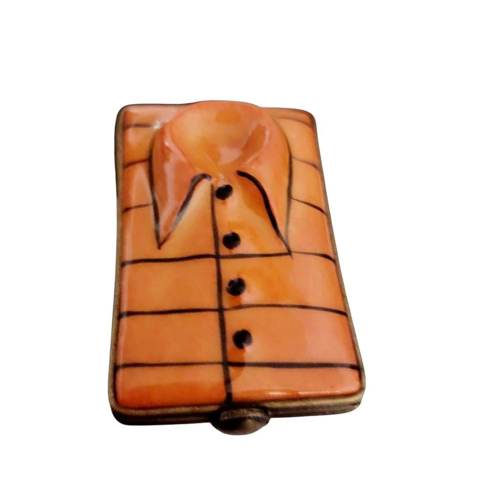 Limoges Boutique presents the Orange Shirt, a genuine Limoges box painted by hand in France