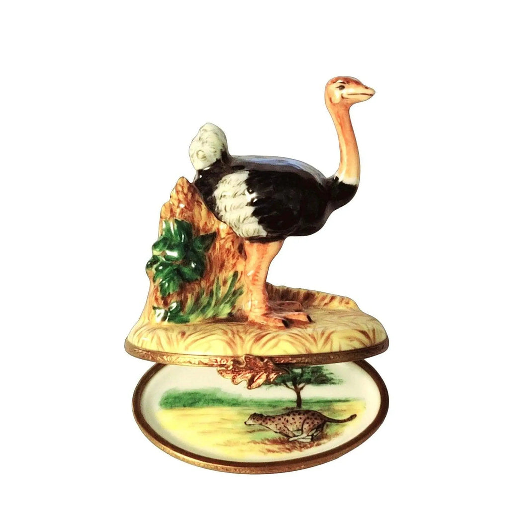 Ostridge Bird Limoges Box Figurine, view 5