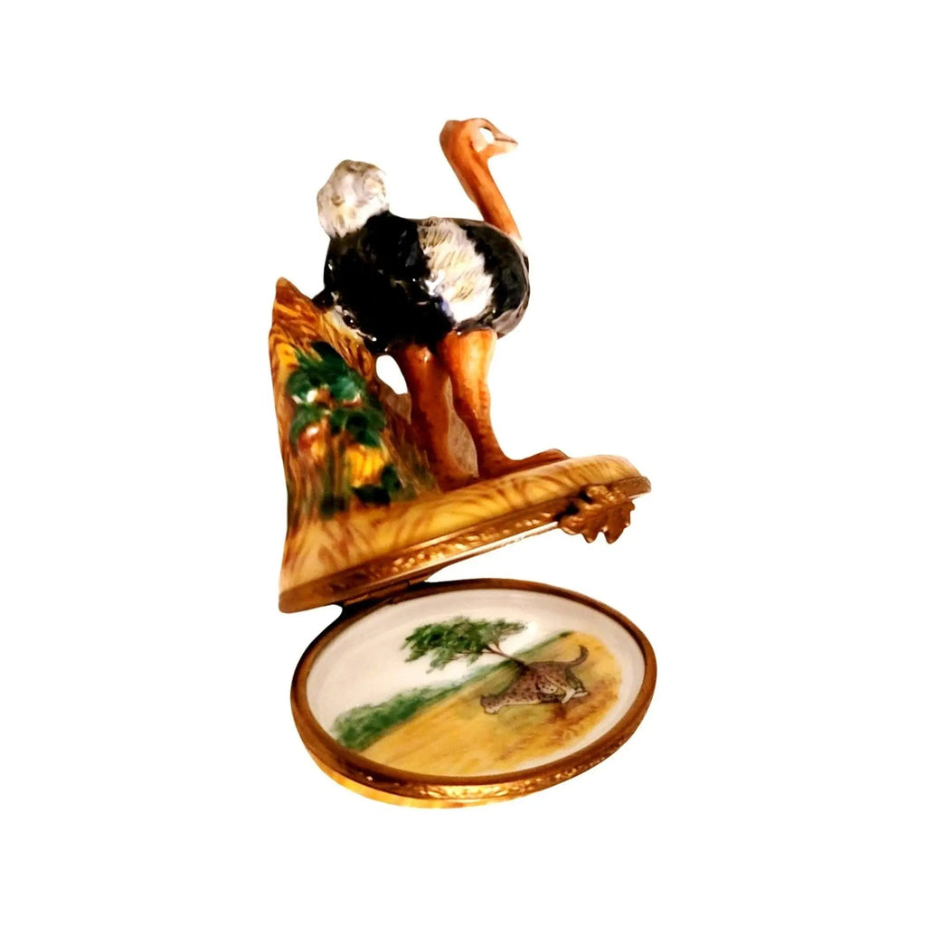 Ostridge Bird Limoges Box Figurine, view 6