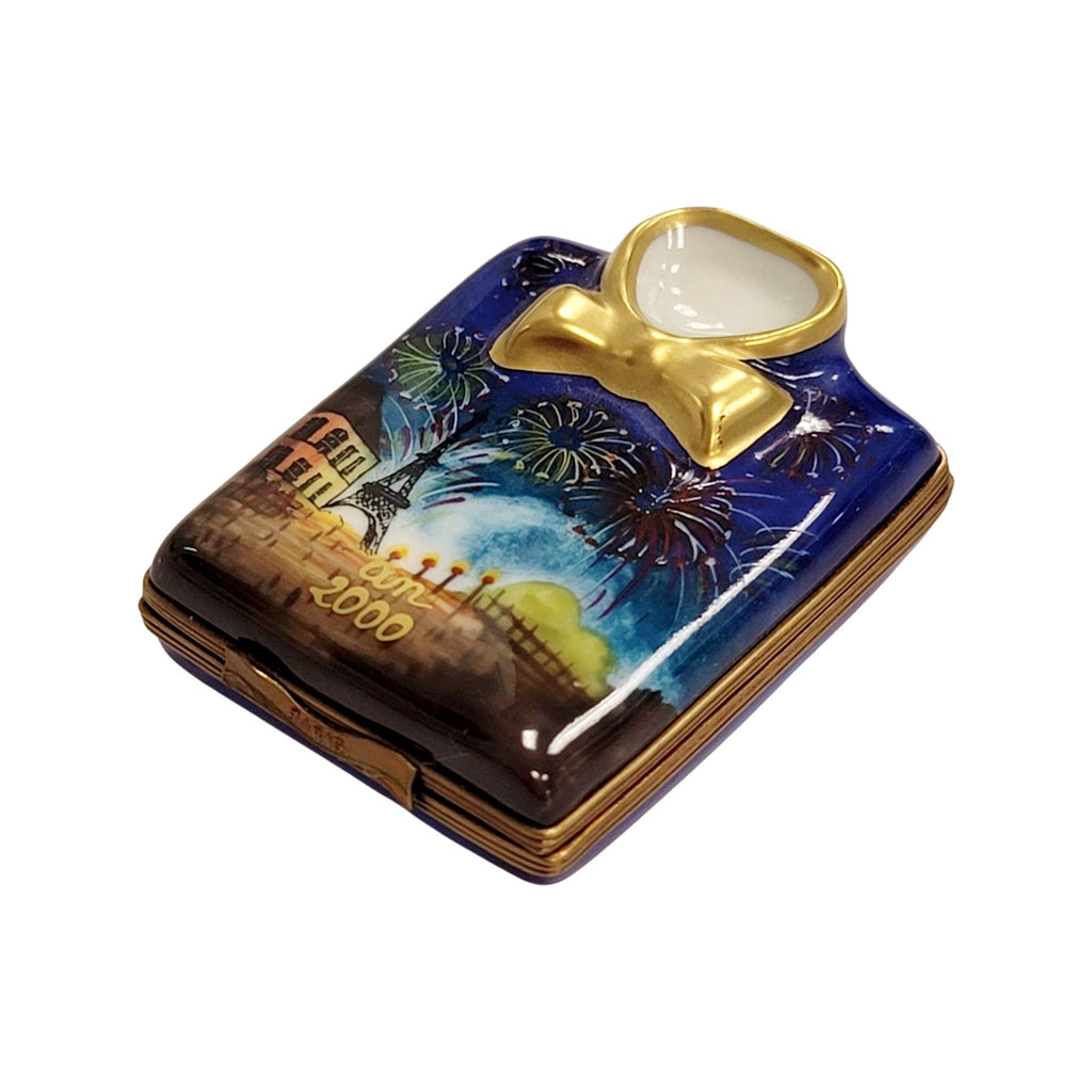 2000 Paris Fireworks Shirt Set Limoges box, an heirloom-quality piece for collectors