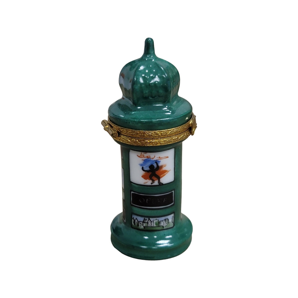 Paris Kiosk Limoges Box for Collectors, a hand-painted Limoges porcelain gift