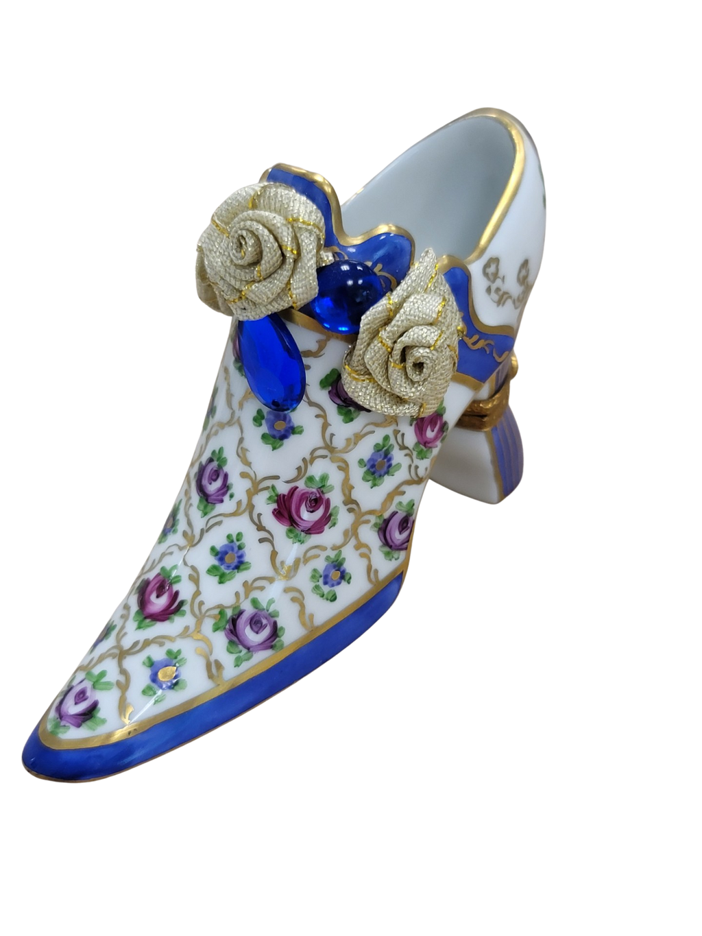 Paris Shoe Fashion Figurine Gift, a hand-painted Limoges porcelain gift