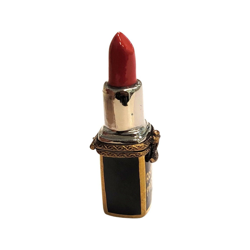 Passion Red Lipstick Limoges Box Figurine, view 3