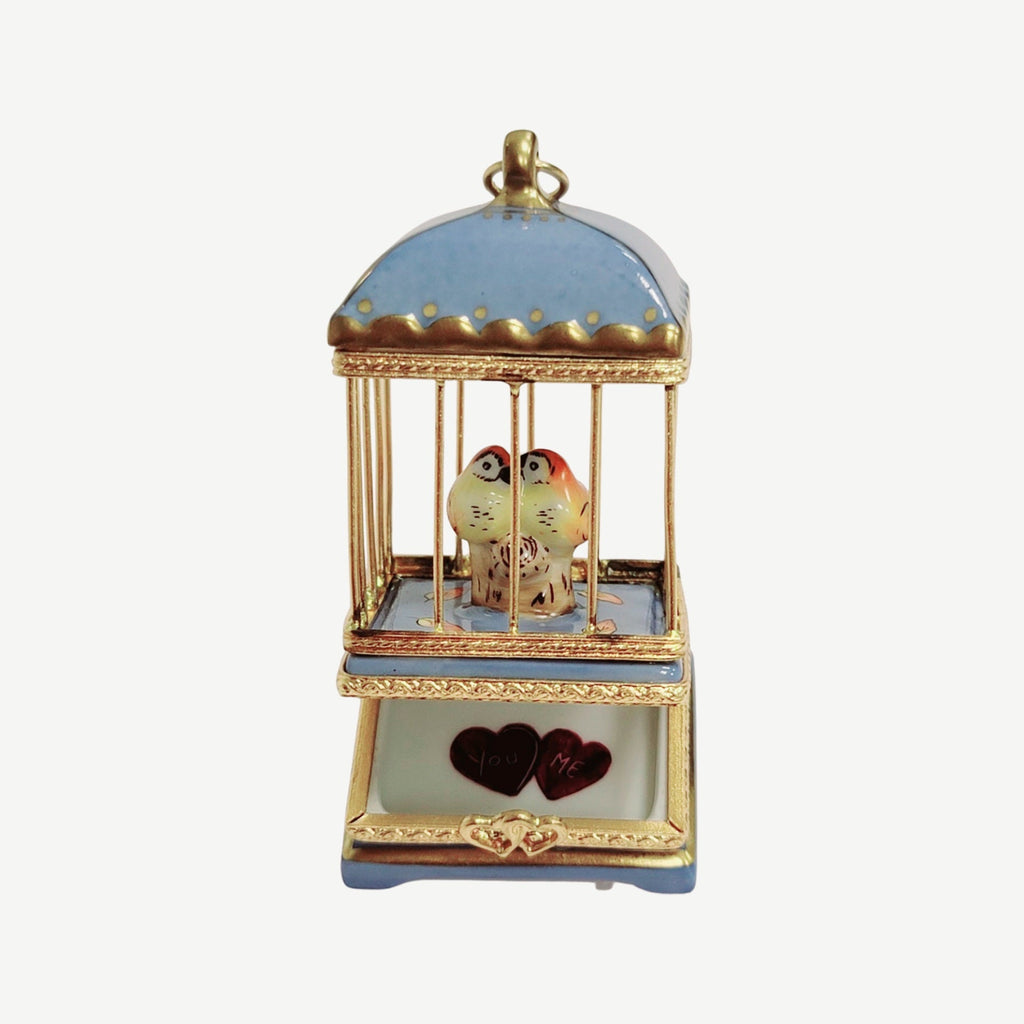 Pastel Blue Love Birds Cage for Romantic Gift, view 11