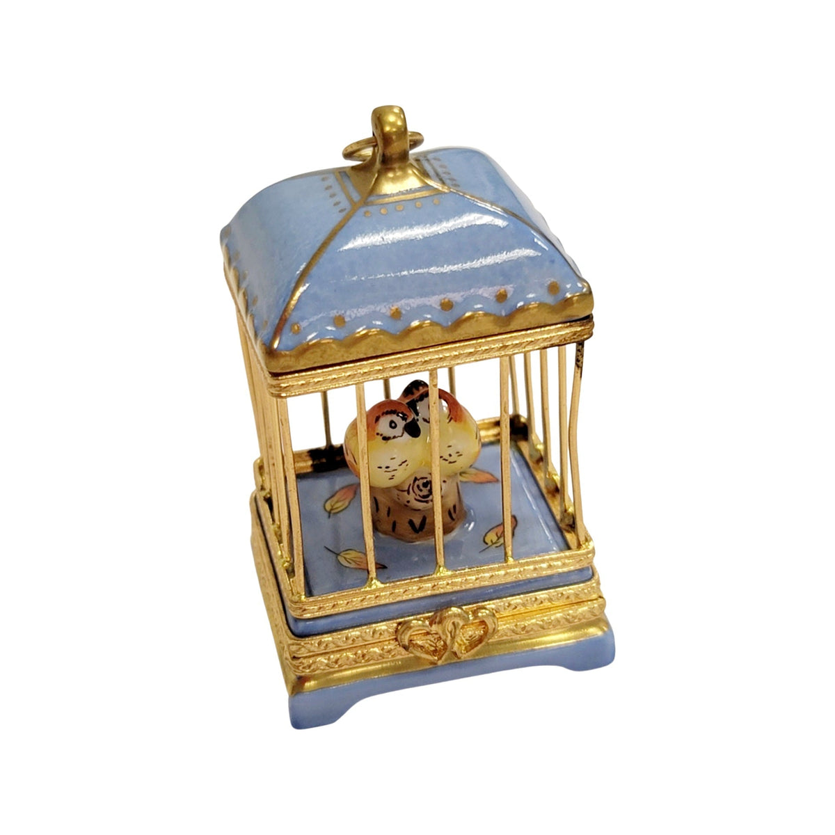 Pastel Blue Love Birds Cage for Romantic Gift, view 12