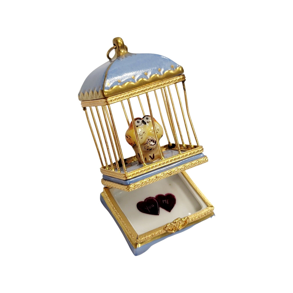 Pastel Blue Love Birds Cage for Romantic Gift, view 2